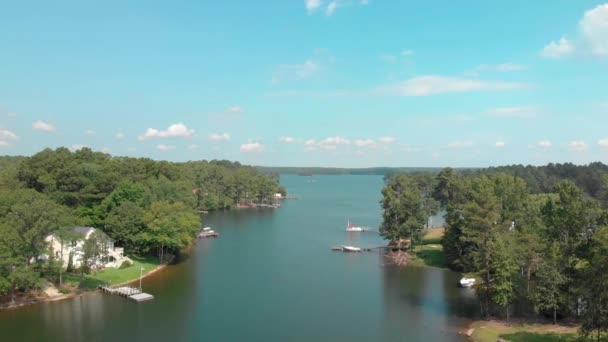 Aerial Footage Lake Murray — Stockvideo