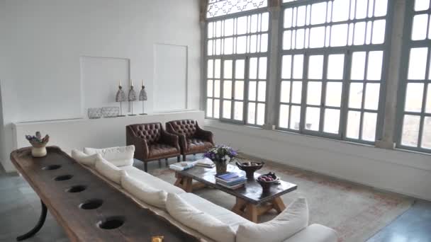 Interior Mediterranean Style Luxury Living Room — Video