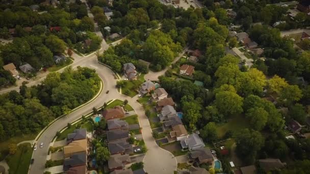 Cinematic Drone Shot Beautiful Residential Community — Stockvideo