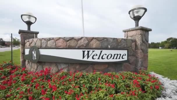 Welcome Sign Golf Course Resort — Vídeo de Stock