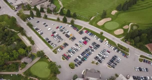 Aerial View Beautiful Golf Club — ストック動画