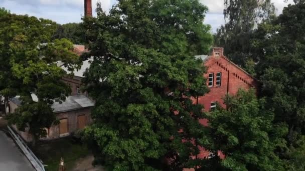 Старый Бумажный Завод Рапине Эстония — стоковое видео