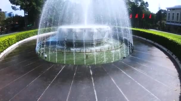 Fountain Pan Shot 120Fps Vietnam — ストック動画