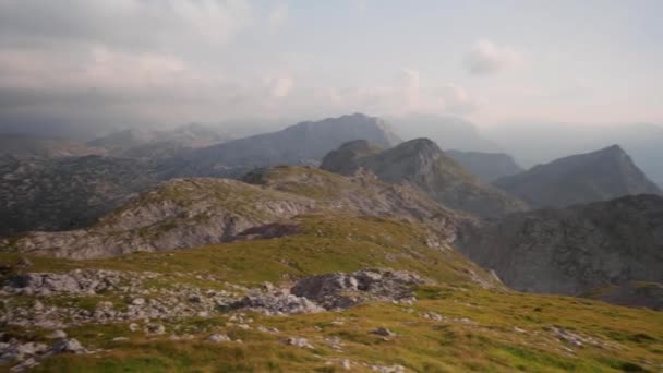 Early Morning Views Ridges Plateau Schneibstein Golling Austria — Vídeo de Stock