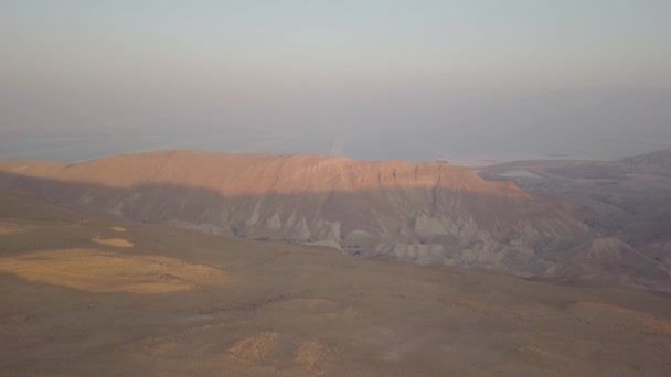 Aerial View Valley Mount Sodom Southwestern Part Dead Sea Israel — Vídeo de stock