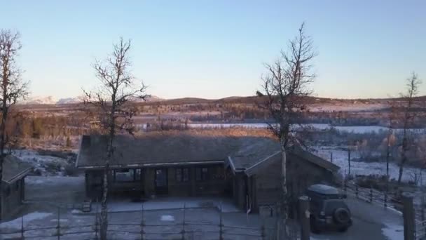 Establishing Shot Barren Landscape Rural Norway — 图库视频影像