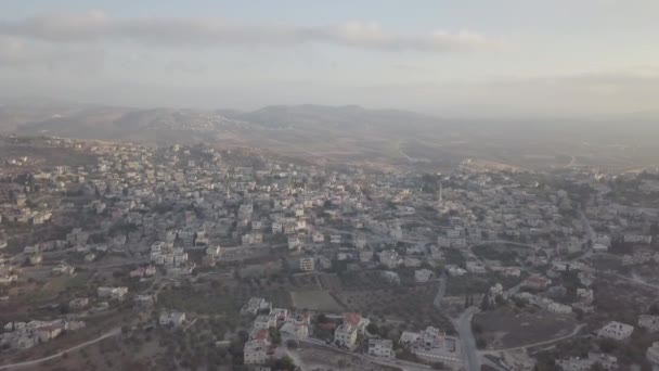 Città Arraba Palestina Medio Oriente Colline Circostanti — Video Stock