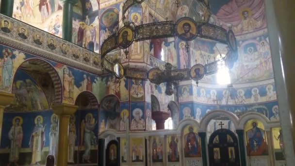 Interior View Saint Nicholas Church Bar Montenegro — 图库视频影像