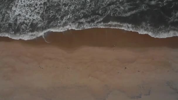 Moving Aerial View Beach — Video Stock