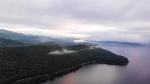 Luchtfoto Van Kustlijn Vinalhaven Maine Usa — Stockvideo