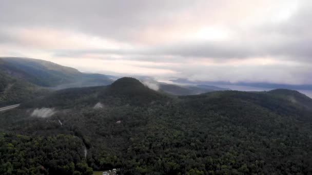 Aerial View Mountain Ranges Vinalhaven Maine Usa — ストック動画