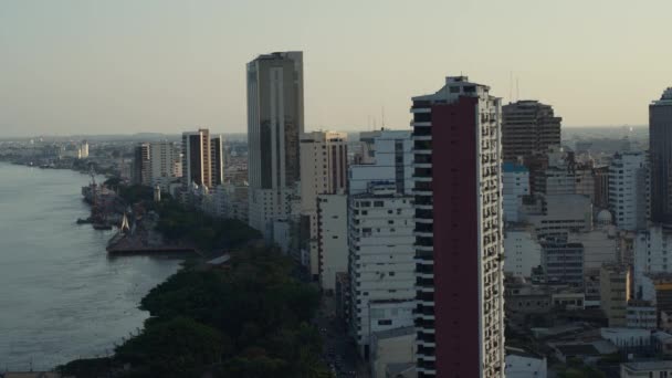 Vista Aérea Panorámica Guayaquil Ecuador — Vídeo de stock