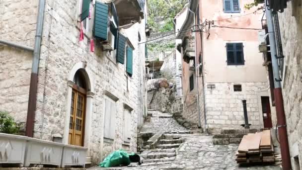 Old Medieval Steps Kotor Montenegro — Video