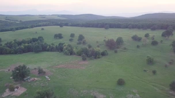 Aerial View Countryside Romania Europe — Video Stock