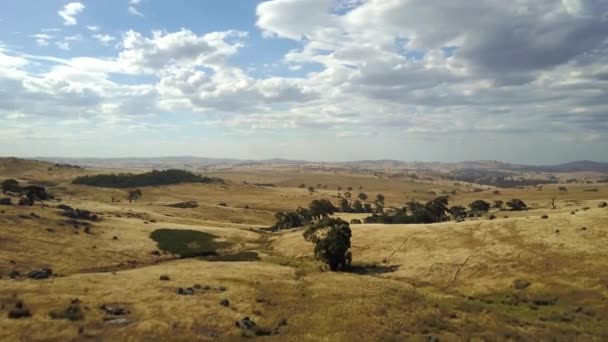 Delightful Aerial Views Undulating Natural Picturesque Hills — Stock video