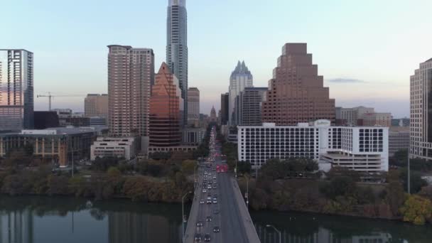 Video Aerial View Downtown Austin Video Filmed Best Image Quality – stockvideo