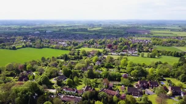 Panoramic Panning Shot English Countryside Buckinghamshire Chiltern Hills — Stockvideo