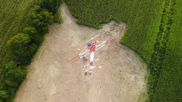 Top Birds Eye View Tower Maine United State America — Vídeo de Stock