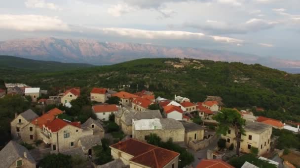Rural Landscape Selca Island Brac Croatia Europe — Video