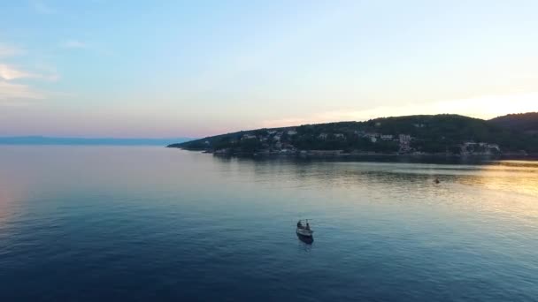 Striking Scenic View Bay Selca Island Brac Croatia Europe — Stockvideo