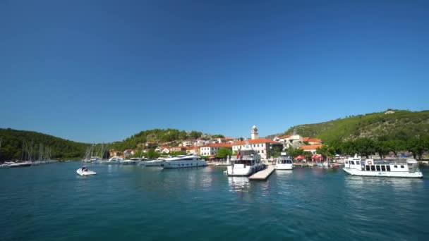 View Bay Skradin Ibenik Knin County Croatia — Vídeo de stock