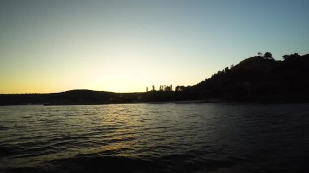 Silhouette Landscape Krka National Park Dalmatia Region Croatia — Stockvideo