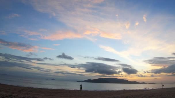Пляжний Схід Сонця Таймлапс Єтнамі Південно Східній Азії — стокове відео