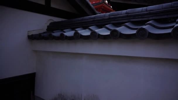 Reveal Upwards Traditional Japanese Pagoda One Landmarks Most Popular Destinations — ストック動画