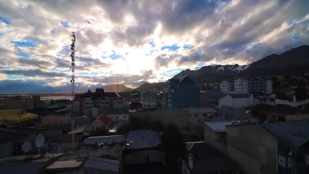 Magnificent Clouds Movement Time Lapse Taken Andes Mountains Background Photo — 비디오