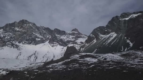 Embalse Yeso Cajon Del Maipo Chile — Stockvideo