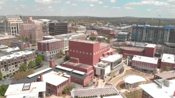 Downtown Greenville South Carolina Cityscape Buildings Skyline — Vídeos de Stock