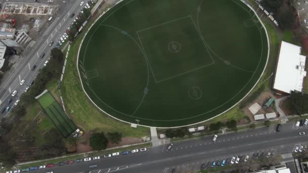 Aerial Footage Port Melbourne Football Club Melbourne Australia — стокове відео