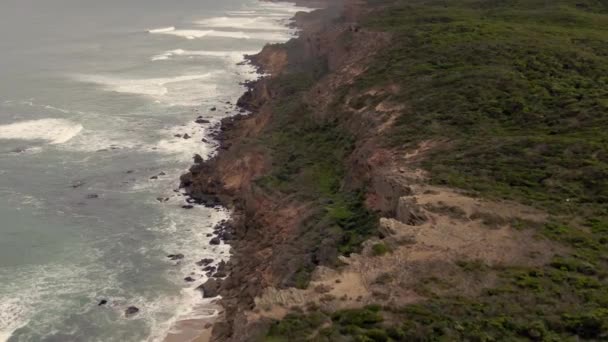 Stunning Aerial Video Fiotage Australian Coastline Great Ocean Road — Wideo stockowe