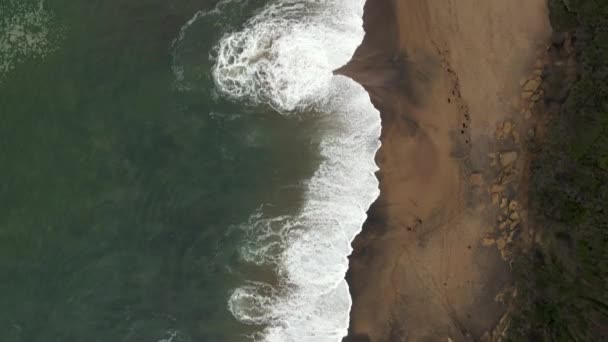 Stunning Aerial Video Fiotage Australian Coastline Great Ocean Road — Vídeos de Stock