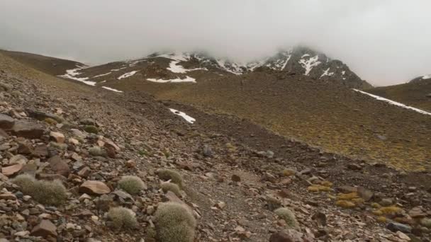 Glacier Corridor Mountain Cloudy High Atlas Morocco — Vídeo de Stock