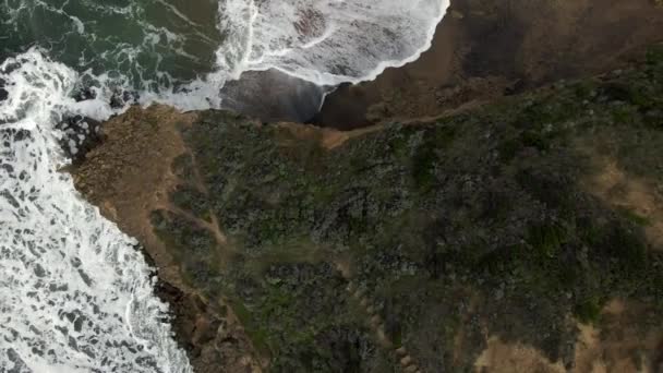 Stunning Aerial Video Fiotage Australian Coastline Great Ocean Road — Stock video