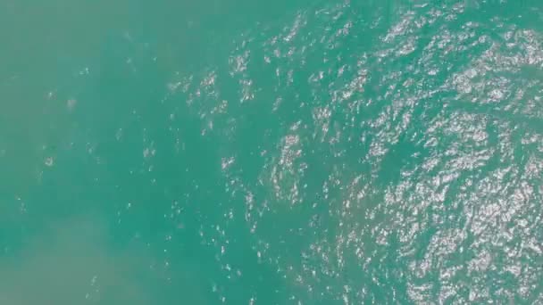 Drone Flying Water Greece — Video Stock