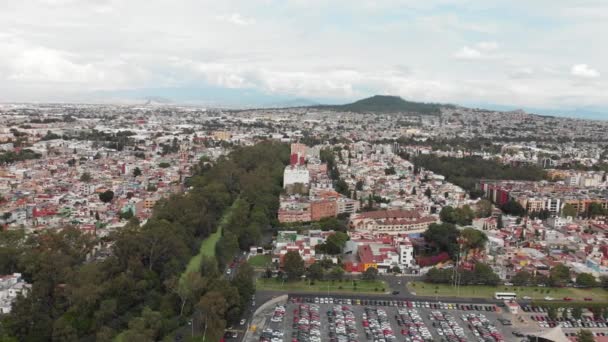 Aerial View Cerro Estrella Canal Nacional Southern Mexico City Drone — Stock video