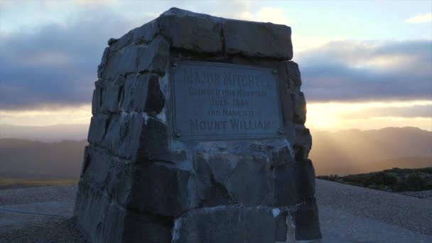 Ηλιοβασίλεμα Στο Όρος Ουίλλιαμ Στα Γράμπια Της Αυστραλίας — Αρχείο Βίντεο