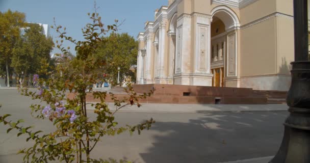 Navoi Theater Uzbek Alisher Navoiy State Academic Bolshoi Theatre National — Stockvideo