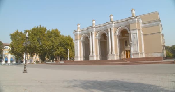 Navoi Theater Uzbek Alisher Navoiy State Academic Bolshoi Theatre National — Stock video