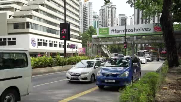Time Lapse Busy Road Highway Traffic Rush Hour Jalan Hang — Vídeo de Stock