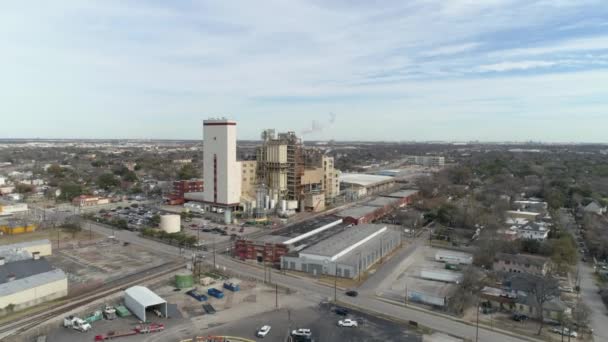 Aerial View Chemical Manufacturing Plant Video Filmed Best Image Quality — 图库视频影像