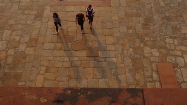 Humayum Tomb Garden View World Unesco Heritage Site Delhi India — 图库视频影像