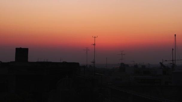 Amazing Beautiful Cinematic Sunrise Timelapse Malta Soft Orange Pink Red — Video