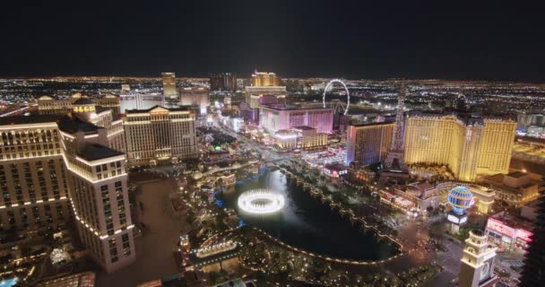 Las Vegas Nevada Circa 2019 Time Lapse Shot Night Overlooking — Video Stock