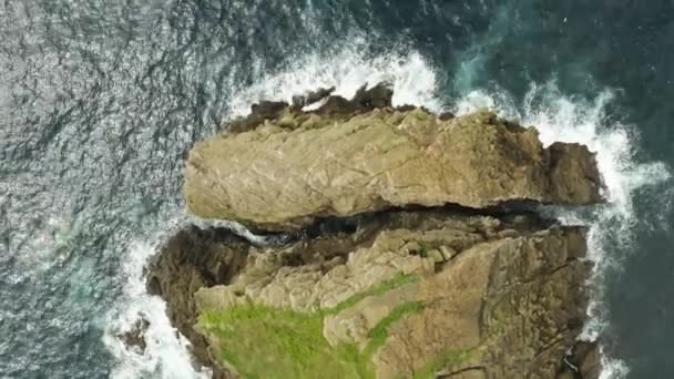 Aerial View Tip Ilheu Rosto Cao Azores — Vídeo de Stock