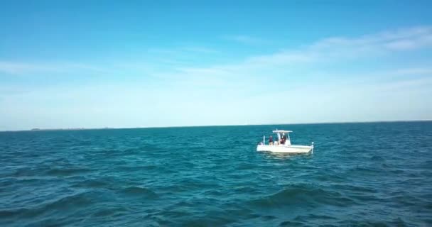 Aerial Video Fishing Boat Petersburg Florida — 비디오