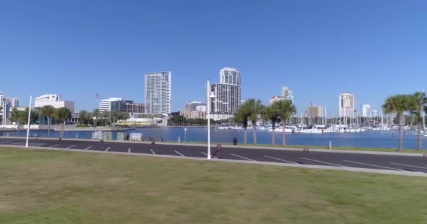 Aerial Video Luxury Waterfront Condominiums — Wideo stockowe