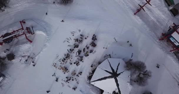 Aerial Ski Resort Chillan — ストック動画